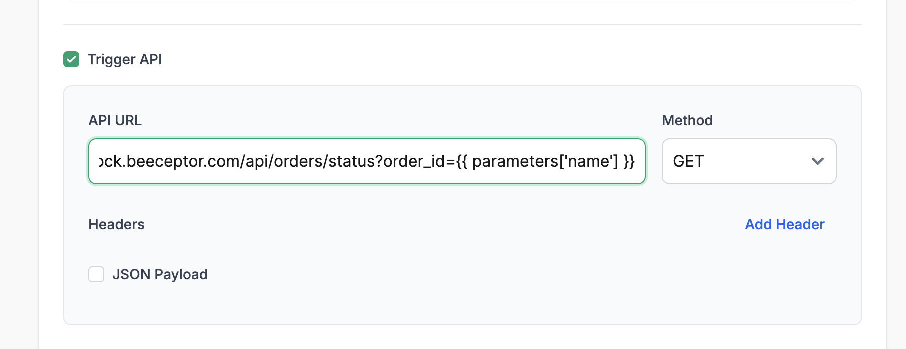 API Trigger